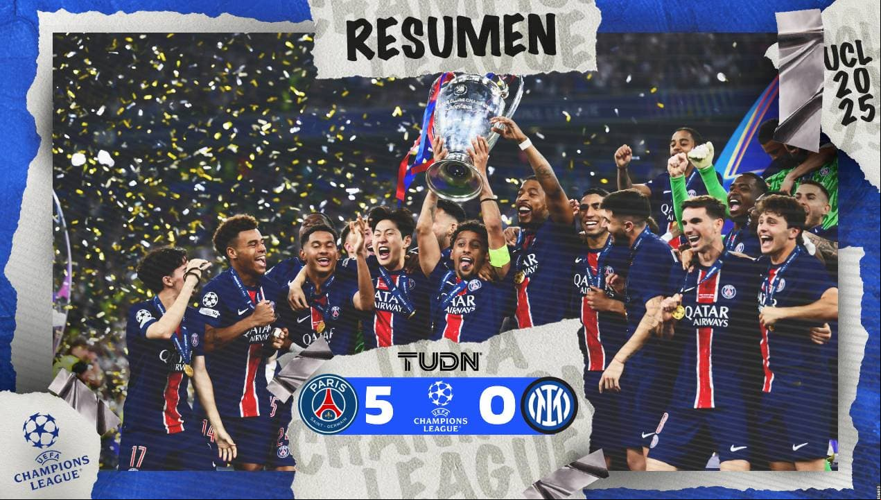 Resumen | PSG aplasta de forma contundente al Inter y se convierte en campeón