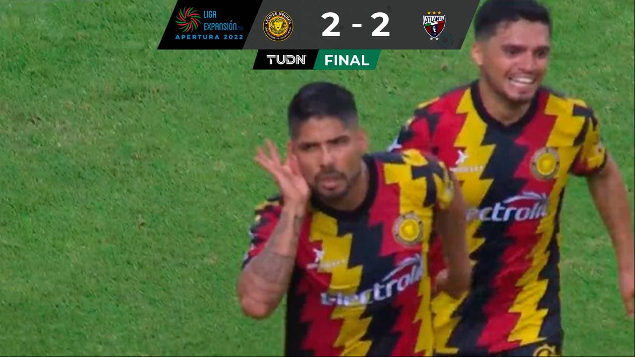 Martín Galván anota un golazo para convertirse en el héroe de Leones Negros ante Atlante