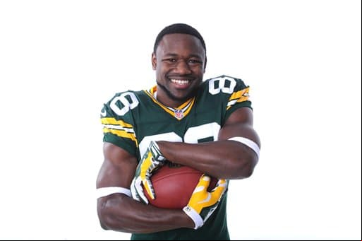 Las mejores tomas del novato WR egresado de Stanford, Ty Montgomery, ya como integrante de los Green Bay Packers (AP-NFL).