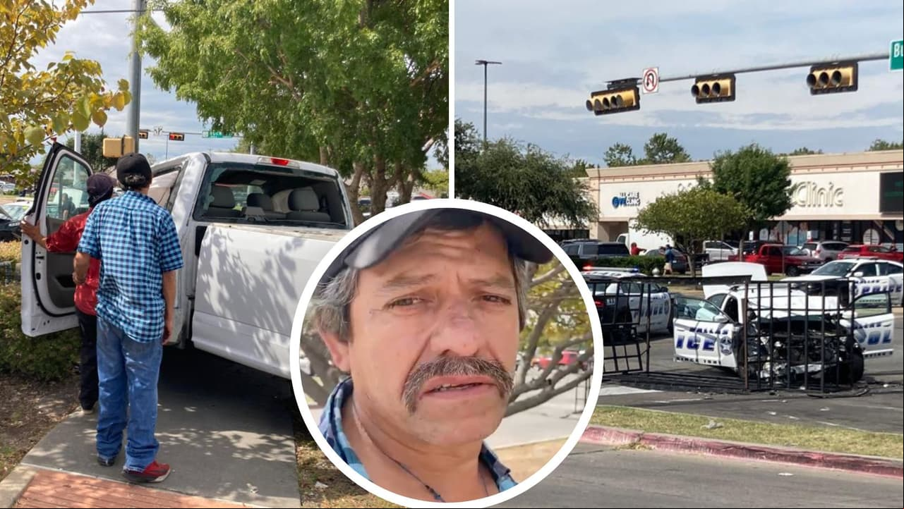 Salió por su lonche y fue impactado por un policía tras una persecución en Dallas