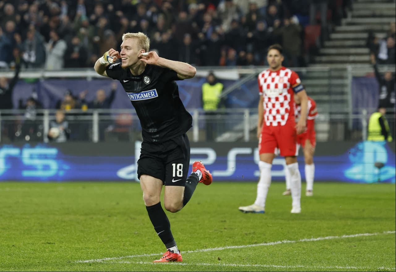 Girona pierde ante Sturm Graz y está casi eliminado de la Champions