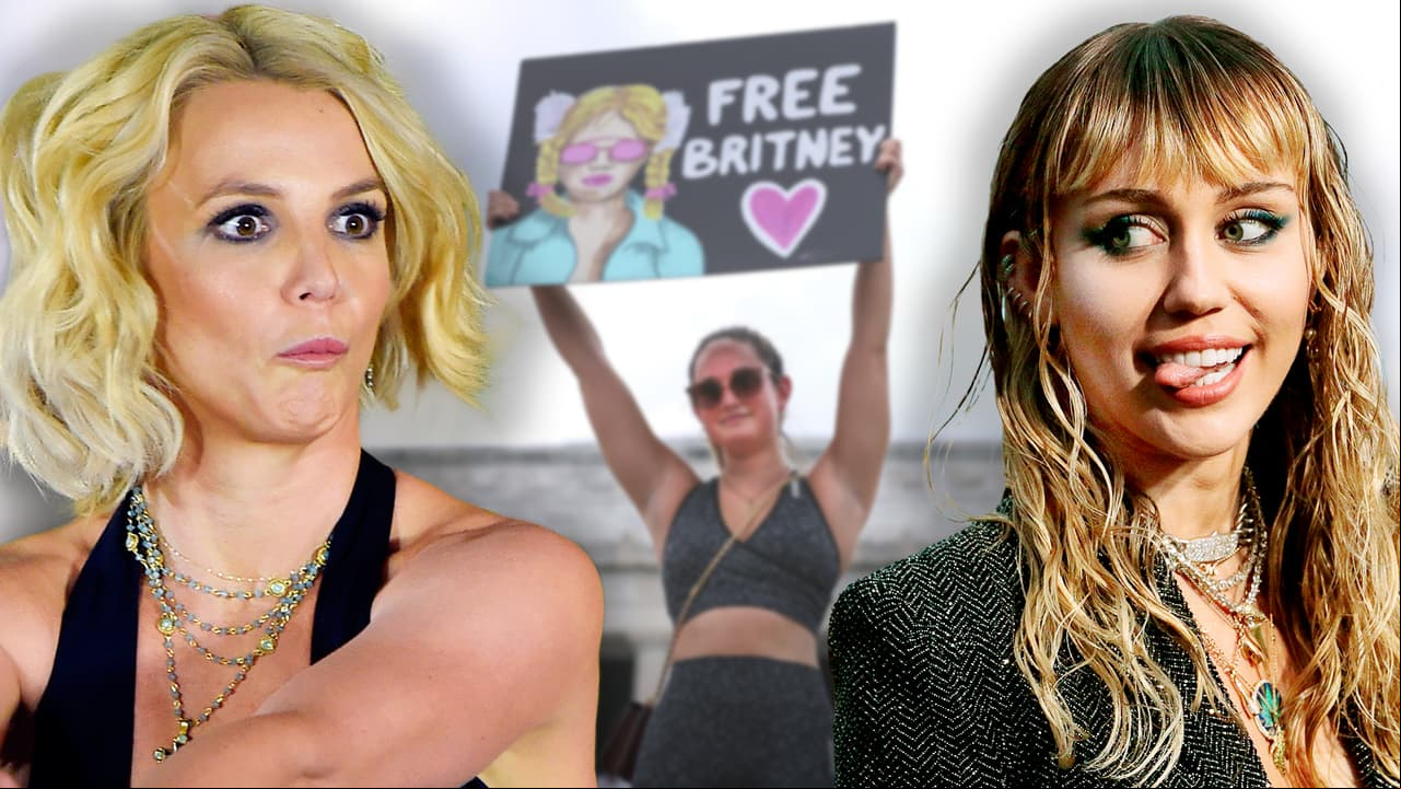 Britney Spears se queda encerrada en un baño y Miley Cyrus hace el mejor comentario