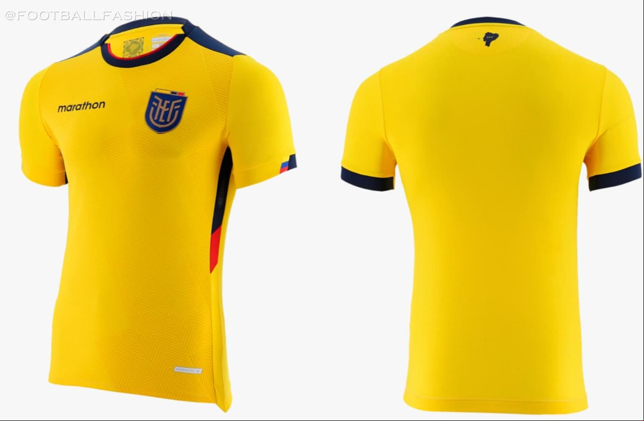 ECUADOR, LOCAL. Las distintas marcas patrocinadoras se han lucido con los diseños para el Mundial Qatar 2022.