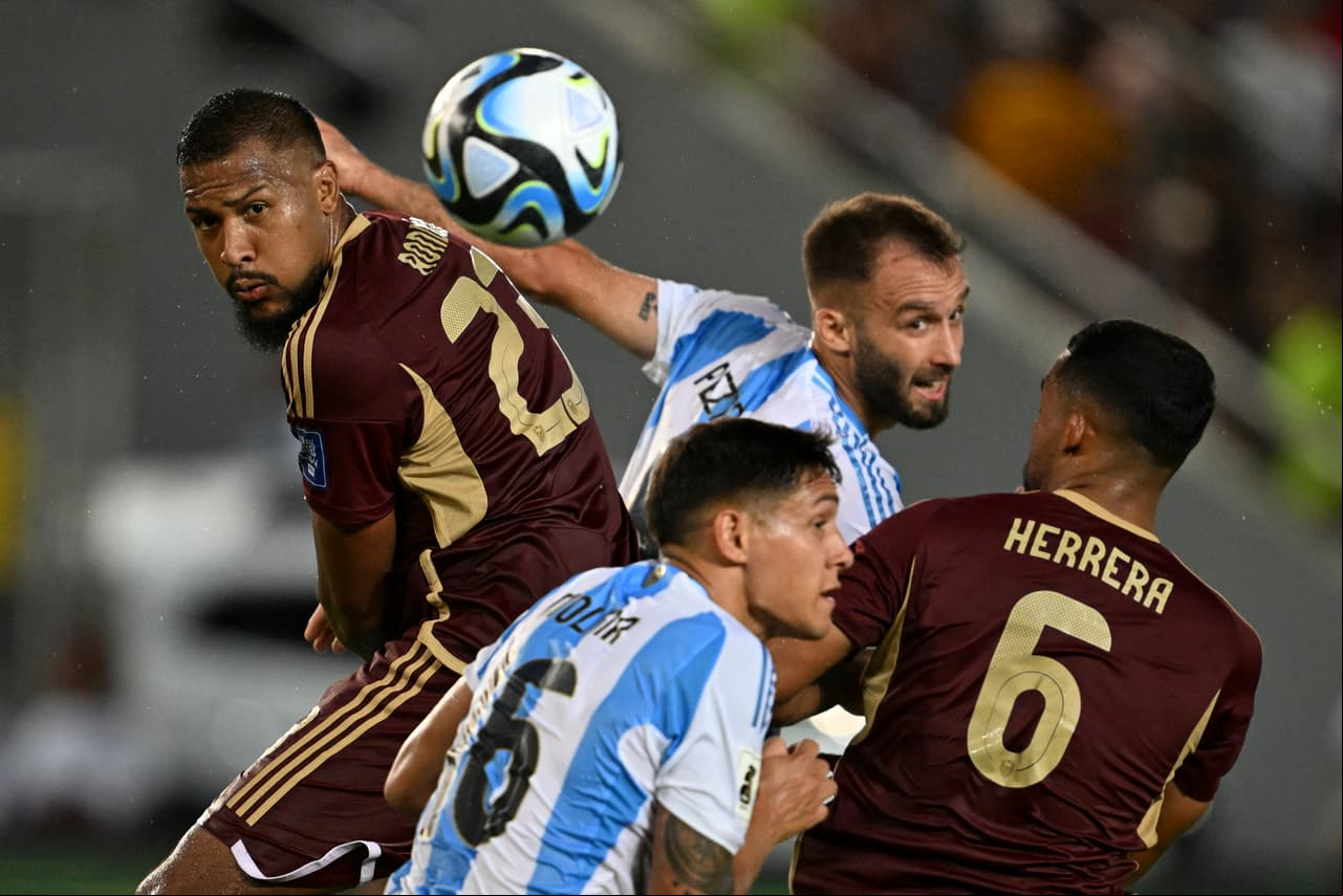 Venezuela rescata el empate ante Argentina con golazo de Rondón